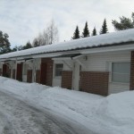 Snörasskydd plåttak - Nyhet -Snösmältning pågår i  Laihia City 2011-03-23