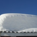 Hur tjock är snömängden - fotbrädan är 25 cm.